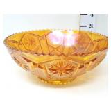 Marigold Carnival Glass Bowl