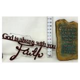 (2) Religious Hanging Signs