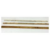 Vintage Advertising Yard Sticks (3)