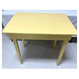 Vintage Yellow Painted Table