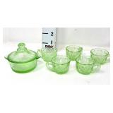 Vintage Childrenï¿½s Mosser - Cups (5) & Covered