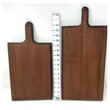 (2) Handmade Wooden Cutting Boards w/Handles