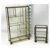 (2) Miniature Glass Display Cabinets - Closures