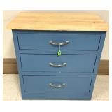 Rolling Kitchen IslandOn w/3-Drawers