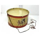 Vintage GET Products Tin Litho Toy Marching Drum