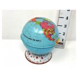 Tin Litho Globe Bank ï¿½For God So Loved the Worldï¿½