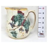 Blackberry Bramble Majolica Pitcher