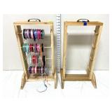 (2) Ribbon Spool Holders & Ribbon