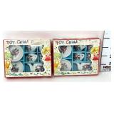 (2) NOS Toy China Tea Sets in Box