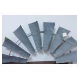 72" Industrial Windmill Half Fan Decor