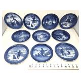 (10) Royal Copenhagen Collector Plates