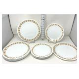 Vintage Corelle Butterfly Gold Plates (8) Dinner