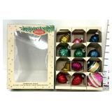 Vintage Shiny Brite Ornaments in Box -USA