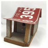 Handcrafted IA License Plate Birdhouse