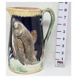 Leaping Fish Majolica Pitcher