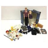 Doll Clothes Case, 2 Boy Dolls, Clothes and