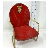 Vintage Doll Tin Litho Chair