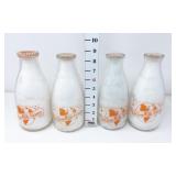 (4) Quart - Hi-Acre Milk Farms Milk Bottles