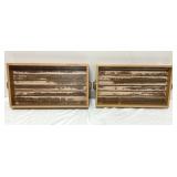 Handcrafted serving trays