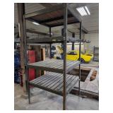 Storage racking, 100" H x 4