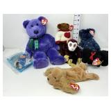 (7) TY Beanie Babies & Plush Bears