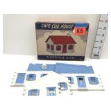 O Gauge Plasticville Cape Cod House Kit
