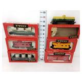 (6) Tyco HO Precision Engineered  Railroad Cars