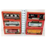 (6) Tyco HO Precision Engineered Railroad Cars