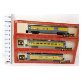 (3) Tyco HO Precison Engineered Passenger Cars
