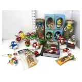 M&M Collectable Christmas Ornaments (Mostly New)