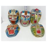 (5) Vintage Sky Warrior Ben Cooper Masks