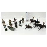 (13) Various Metal Toy Soldiers - Barclays,