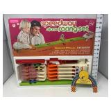 Vintage Speedway 4 Lane Racing Set