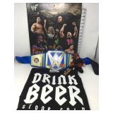 Wrestling Memorabilia - championship belt, Wall