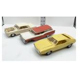 (3) Promo Cars - AMX, Stationwagon & Fairlane