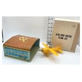 Marx - Tin Litho - Crop Duster Plane Set - w/Box