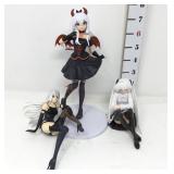 (3) Anime Hentai Figurines