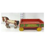 Fisher Price Galloping Horse & Wagon No. 737