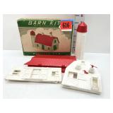 O Gauge Plasticville Barn Kit