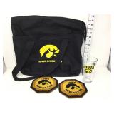 Iowa Hawkeyes Tote, Coasters, & Glass