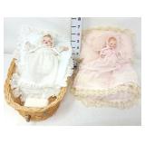 (2) Baby Dolls (The Basket is Musical)