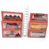 (6) Tyco HO Railroad Cars