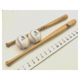 Kansas City Royals Baseballs (1988) & Bats (1989 &