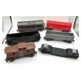 (6) Marx O Gauge Train Cars - Some Wheels have