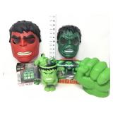 "The Hulk" Masks, Metal Lunchbox & Collectibles