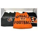 (3) Cincinnati Bengals Long Sleeve Shirts 2XL -