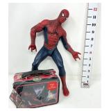 Spider-Man Mini Tin Lunchbox NWT & Figurine