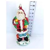 Vintage Christopher Radko Large Santa Ornament