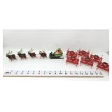 Dept. 56 Village Sleigh w/Reindeer & Benches