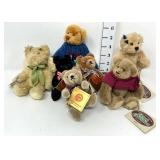 (4) Cottage Collectable Bears & (3) Hermann Teddy